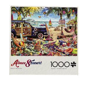 Aimee Stewart Collection Beach Vacation 1000 Pcs  Jigsaw Puzzle Buffalo Games